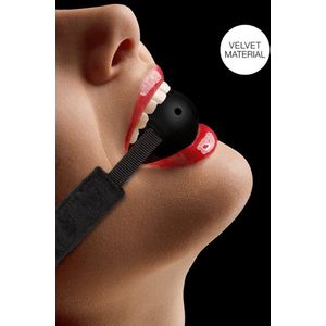Shots - Ouch! Verstelbare Ball Gag met Gaten black