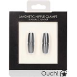 Shots - Ouch! Magnetische Tepelklemmen Sensuele Cilinder Grey
