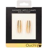 Shots - Ouch! Magnetische Tepelklemmen Sensuele Cilinder Gold