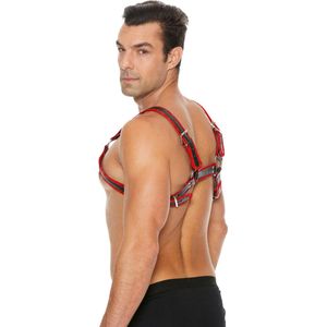 Buckle Bulldog Harness - S/M - Red