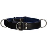 Shots - Ouch! Deluxe Bondage Halsband blue One Size