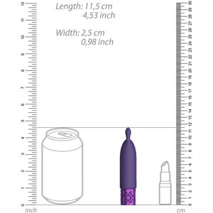 Royal Gems - Oplaadbare siliconen Bullet- Paars