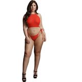 Shots - Le Désir Sexy Strass Top en String - Plus Size red Queen Size