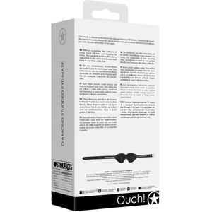Shots - Ouch! Verstelbaar Oogmasker met Diamantjes black
