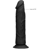 Shots Realrock - Dildo - Realistisch - Met Zuignap - 20cm - Zwart