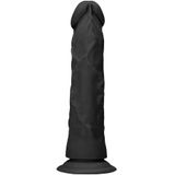 Shots Realrock - Dildo - Realistisch - Met Zuignap - 20cm - Zwart