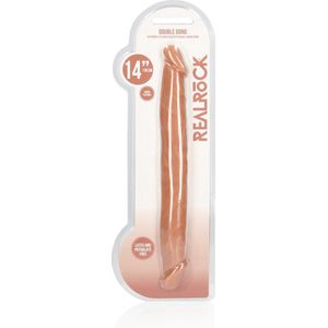 Shots - RealRock Dubbele Dong - 36 cm tan