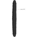 Shots - RealRock Dubbele Dong - 46 cm Black