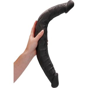 Shots - RealRock Dubbele Dong - 46 cm Black