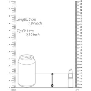 Shots - Ouch! Metalen Penis Plug - 10 Mm Silver