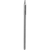 Shots - Ouch! RVS Geribbelde Dilator - 8 Mm Silver