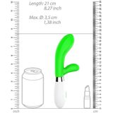 Achilles Clitoris en vagina vibrator - Groen
