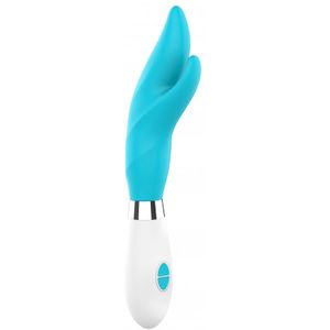 Athos Vibrator met clitoris stimulator - Turquoise