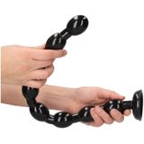 Ass Snake Beaded Dildo - 50 cm - Black