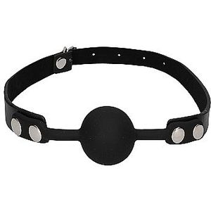 Siliconen Ball Gag - Zwart