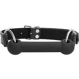 Siliconen Bit Gag - Zwart