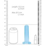 5.3'' / 13.5cm Non Realistic Dildo Suction Cup - Blue