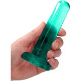 Realrock - Dildo - Niet Realistisch - Met Zuignap - Turquoise - 13.5cm