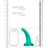 4,5'' / 11,5cm Non Realistic Dildo Suction Cup - Turquoise