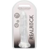 Niet Realistische Dildo met Ribbels 17 cm - Transparant