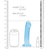 6,7'' / 17cm Non Realistic Dildo Suction Cup - Blue