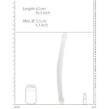 Dubbele Dildo Niet Realistisch 42 cm - Transparant