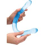 17'' / 42cm Non Realistic Double Dildo - Blue