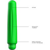 Delia - ABS Bullet With Sleeve - 10-Speeds - Green