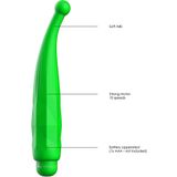 Lyra - ABS Bullet With Sleeve - 10-Speeds - Green