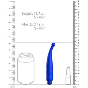 Shots Luminous - Lyra 10-Speeds ABS Bullet With Silicone Sleeve - Royal Blue