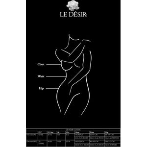 Le Desir - Jarretel Bodystocking Visnet - Plus Size