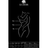 Shots - Le Désir Gestreepte Netstof Jarretelgordel - Plus Size black OSX