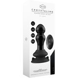 Rimly - Glass Vibrator - With Suction Cup And Remote - Rechargeable - 10 Speed - Black