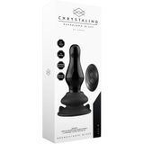 Missy - Glass Vibrator - With Suction Cup and Remote - Rechargeable - 10 Speed - Black