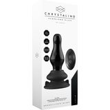 Missy - Glass Vibrator - With Suction Cup and Remote - Rechargeable - 10 Speed - Black