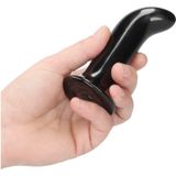 Prickly - Glass Vibrator - With Suction Cup and Remote - Rechargeable - 10 Speed - Black