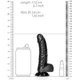 Dildo with Balls and Suction Cup - 6''/ 15,5 cm