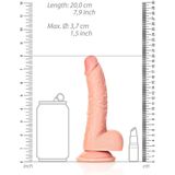 Dildo With Balls And Suction Cup - 7''/ 18 cm