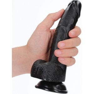 Dildo With Balls And Suction Cup - 7''/ 18 cm