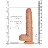 Dildo With Balls And Suction Cup - 9''/ 23 cm