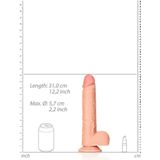 Dildo with Balls and Suction Cup - 11''/ 28 cm