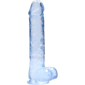 Realistische Dildo met Ballen 25 cm - Blauw