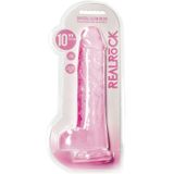 10" / 25.4 cm Realistic Dildo With Balls - Pink