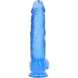 10" / 25.4 cm Realistic Dildo With Balls - Blue