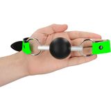 Shots - Ouch! Stevige Ball Gag Neon Green/Black