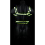 Body Harness - Glow in the Dark - Neon Green/Black - S/M