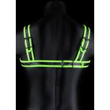 Shots - Ouch! Gesp Harnas - S/M Neon Green/Black S/M