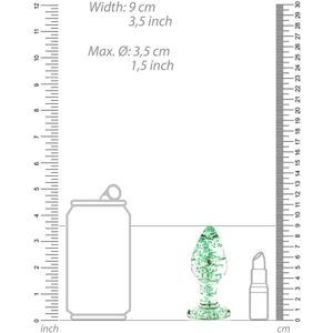Shots - Ouch! Glazen Butt Plug - Groot clear