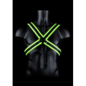 Cross Harness - Glow in the Dark - Neon Green/Black - L/XL