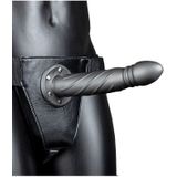 Shots - Ouch! Gedraaide Holle Strap-On - 20 cm gun metal
